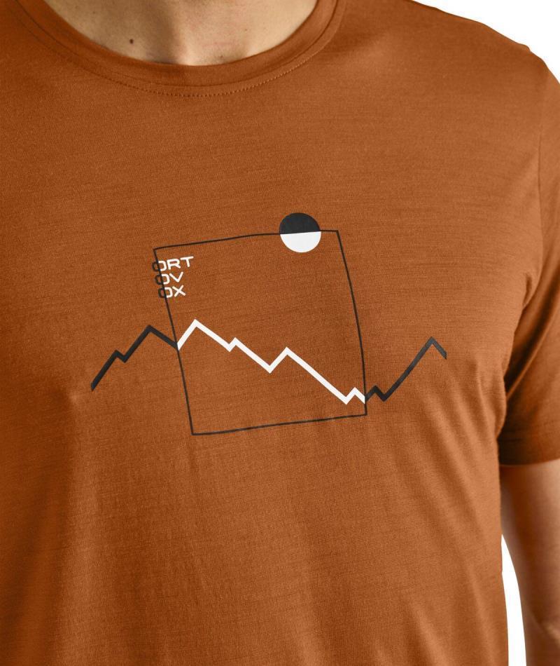 150 Cool Peak Focus T-Shirt - Mens - Bristle Brown 5