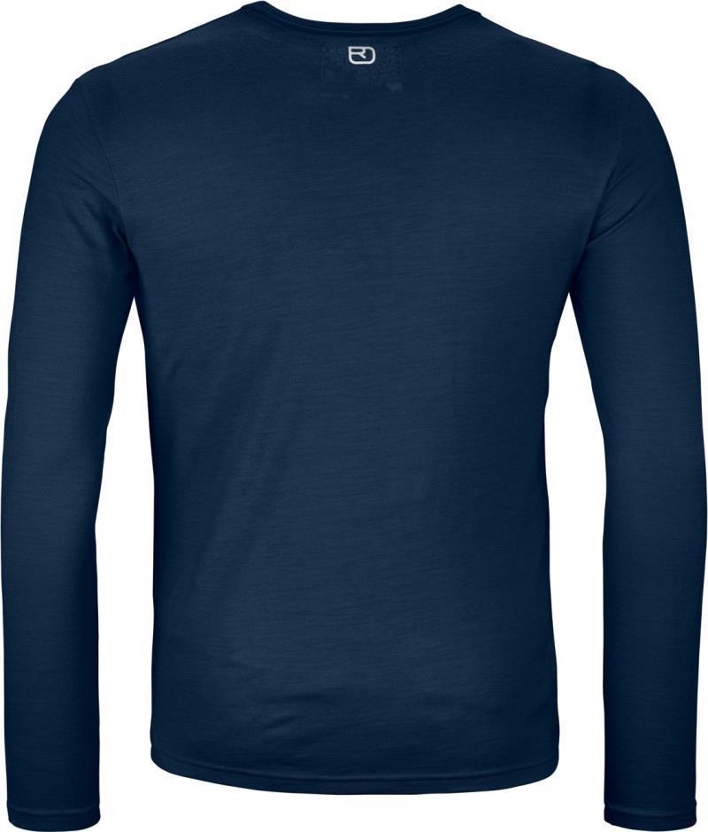 185 Merino Brand Outline LS - Mens - Deep Ocean 2