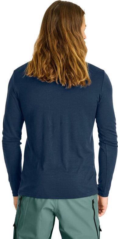 185 Merino Brand Outline LS - Mens - Deep Ocean 4