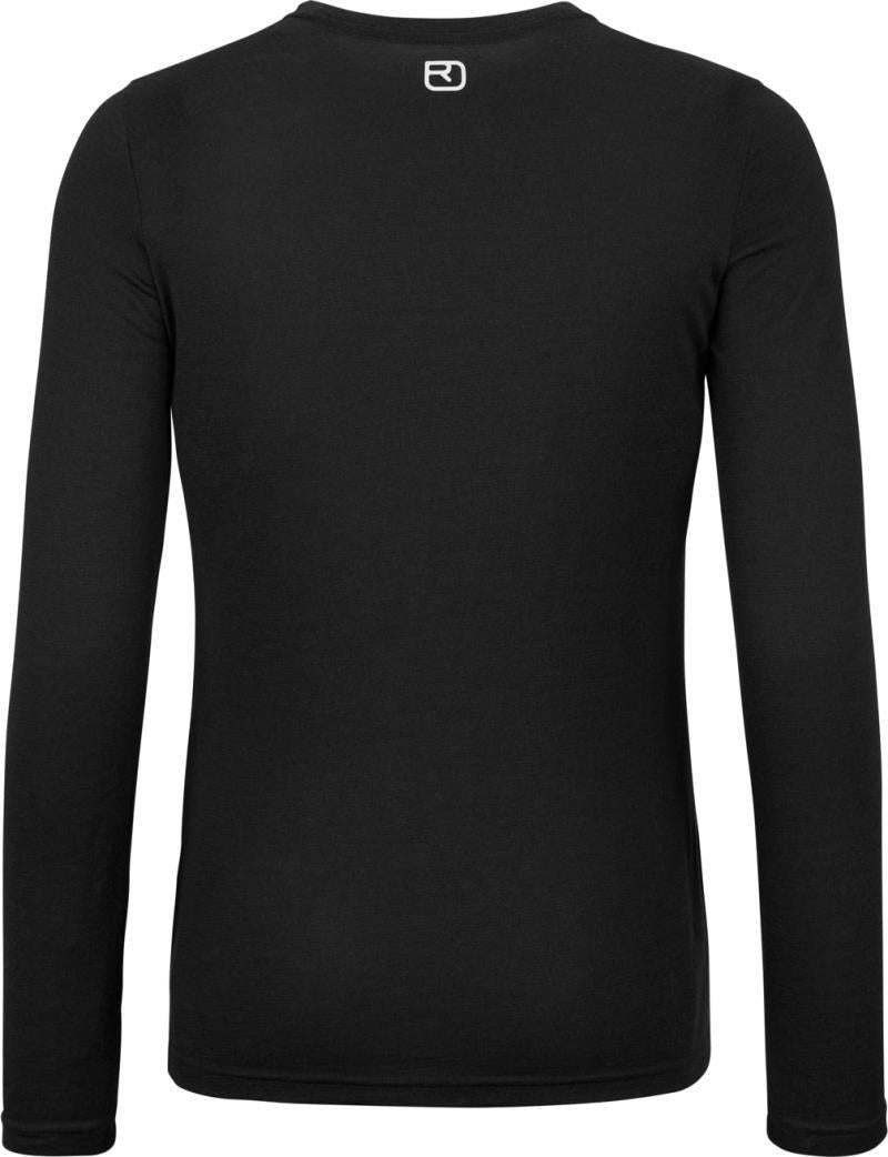 185 Merino Brand Outline LS - Womens - Black Raven 2