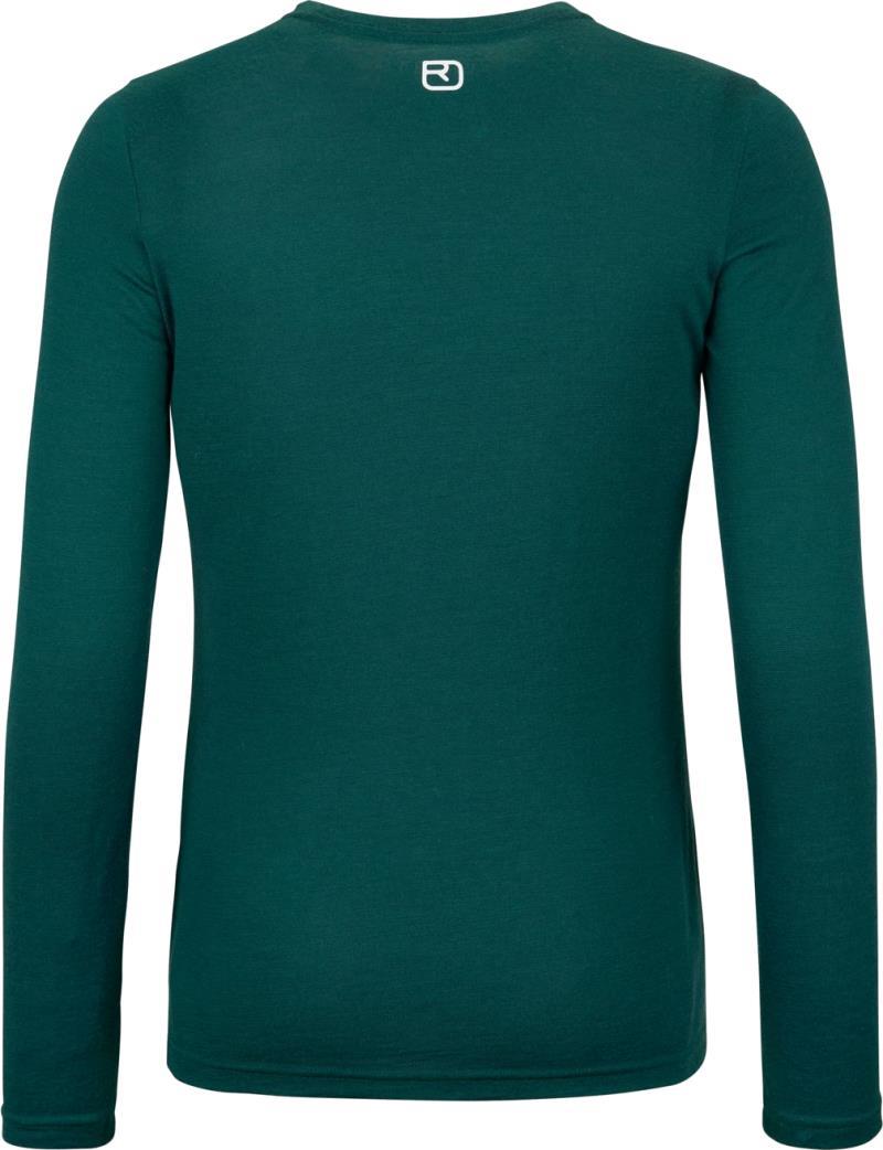 185 Merino Brand Outline LS - Womens - Dark Pacific 2