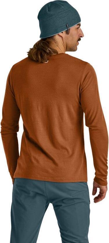 185 Merino Mountain Cutout LS - Mens - Bristle Brown 4