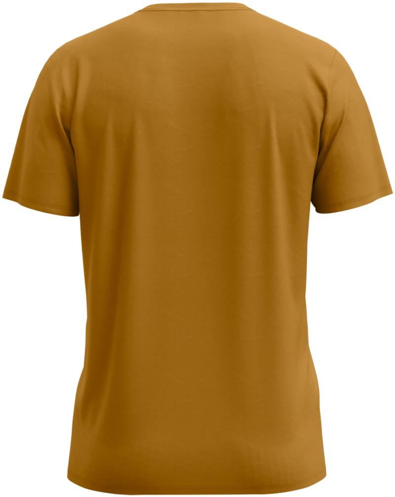185 Merino Mtn Badge T-Shirt - Mens - dark cumin 1