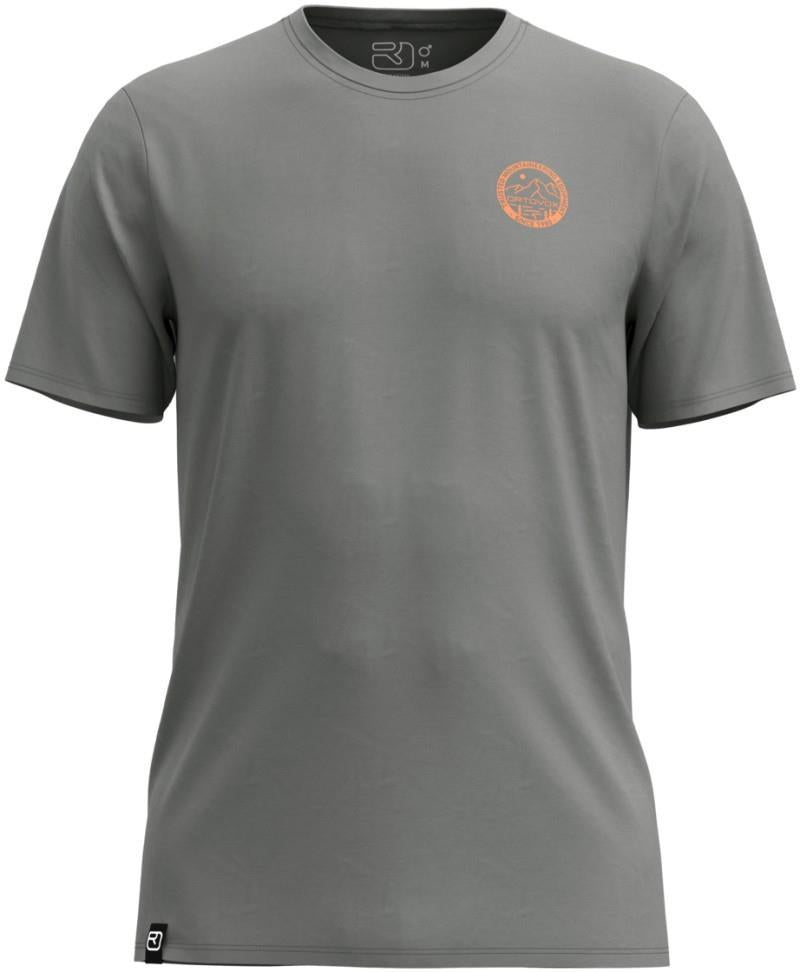 185 Merino Mtn Badge T-Shirt - Mens - dark sage 1