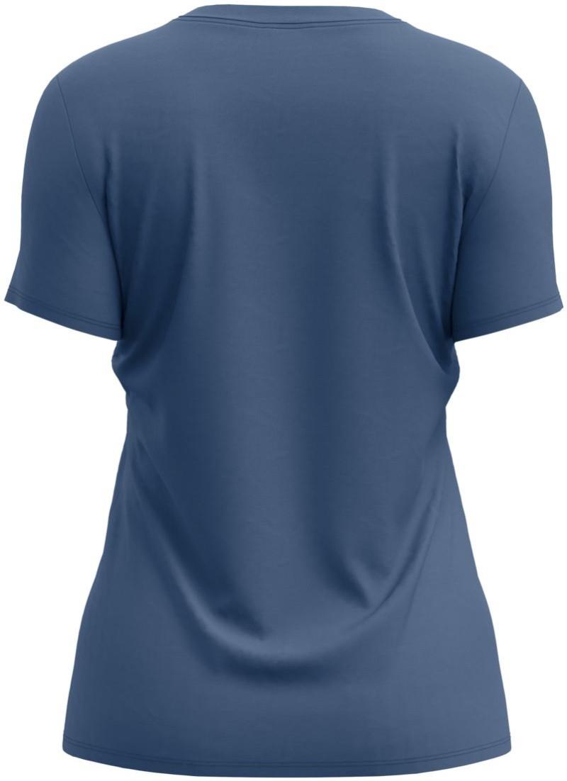 185 Merino Mtn Badge T-Shirt - Womens - blue nunatak 1
