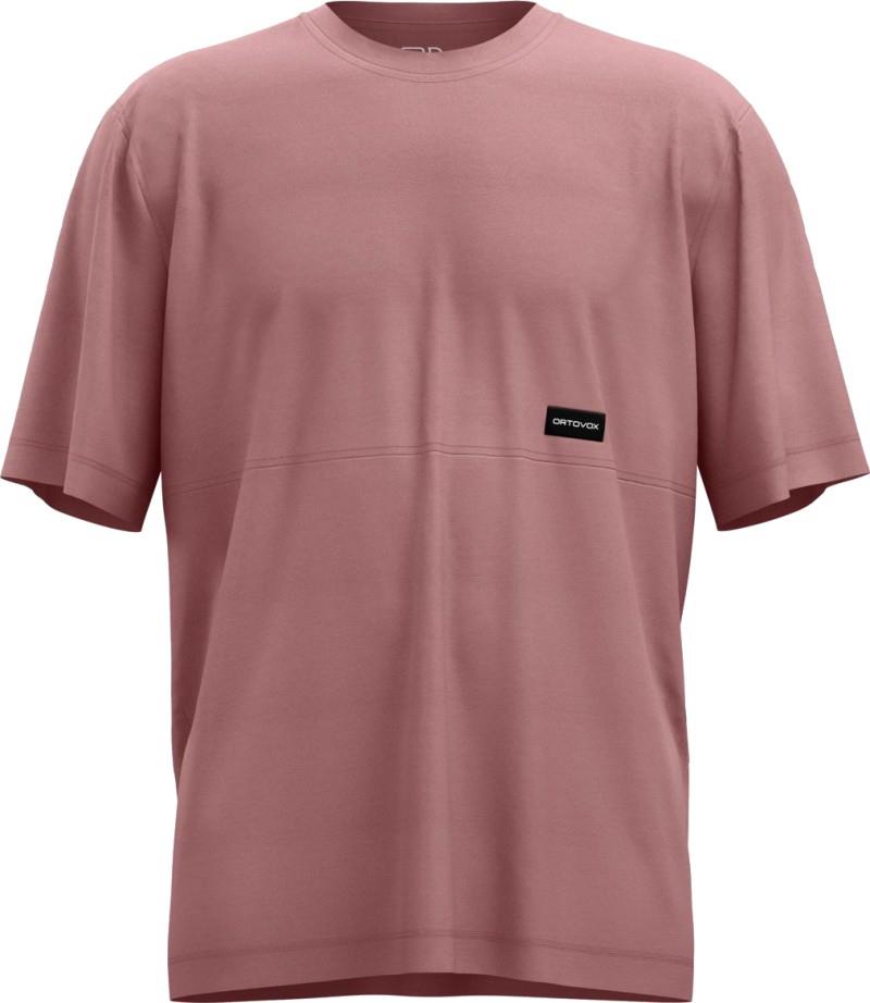 185 Merino Patch T-Shirt - Mens - dusk rose 1