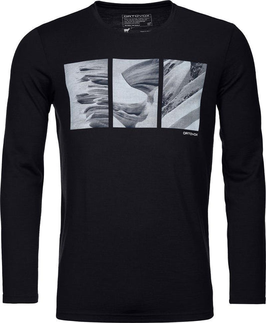 185 Merino Shape Pic LS - Mens - black raven 1