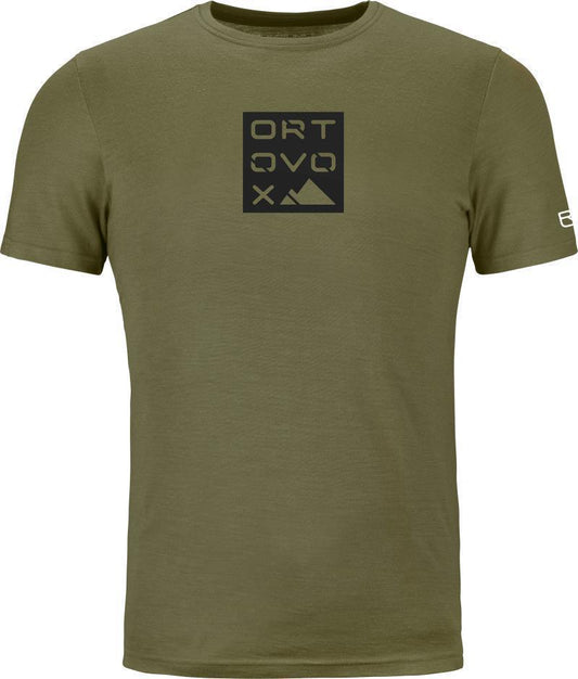 185 Merino Square T-Shirt - Mens - Wild Herbs 1