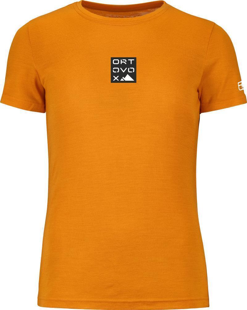 185 Merino Square T-Shirt - Womens - Autumn Leaves 1