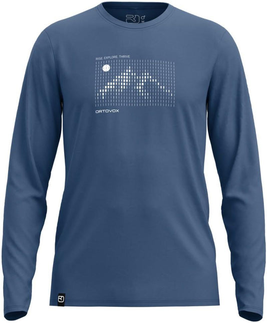 185 Merino Sunrise LS - Mens - blue nunatak 1