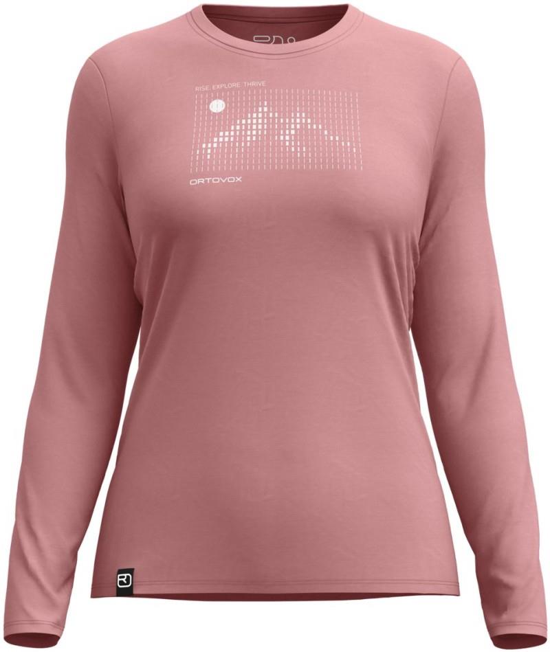 185 Merino Sunrise LS - Womens - dusk rose 1