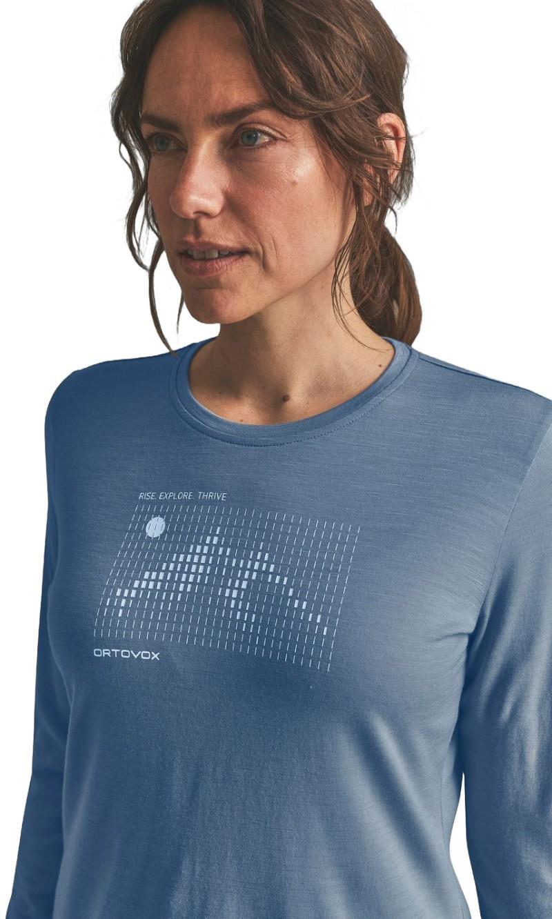 185 Merino Sunrise LS - Womens - light nunatak 1