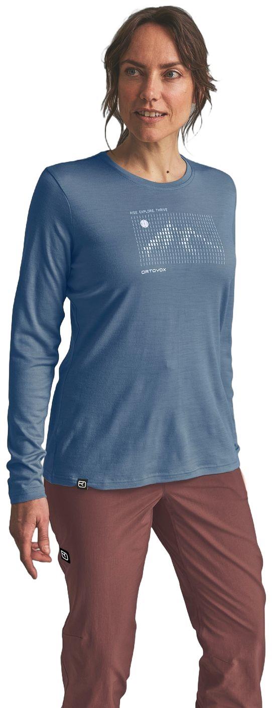 185 Merino Sunrise LS - Womens - light nunatak 1