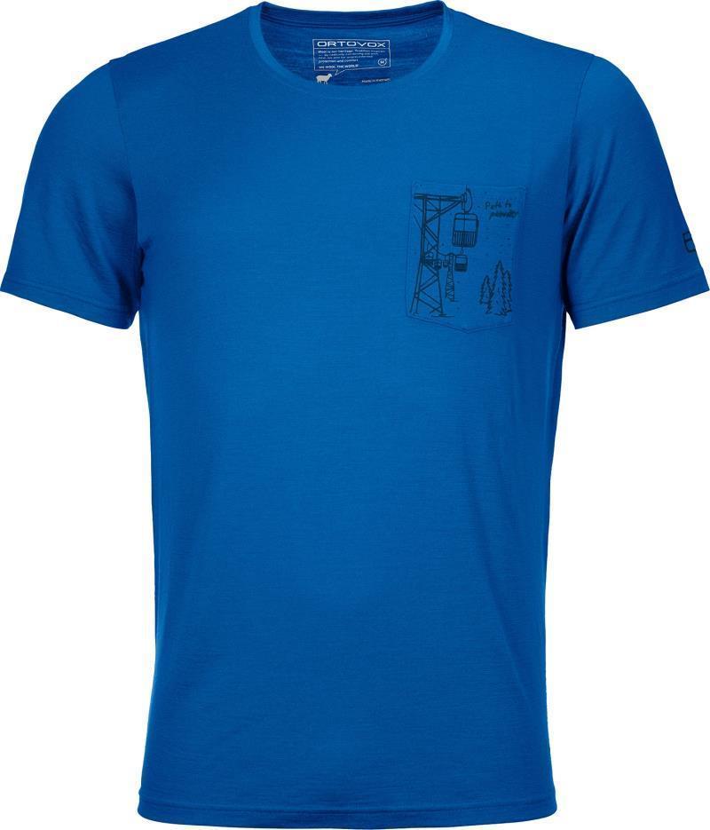 185 Merino Way To Powder T-Shirt - Mens - Just Blue 1