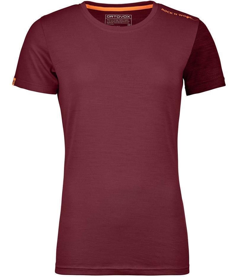 185 Rock`N`Wool SS - Womens - dark blood 1