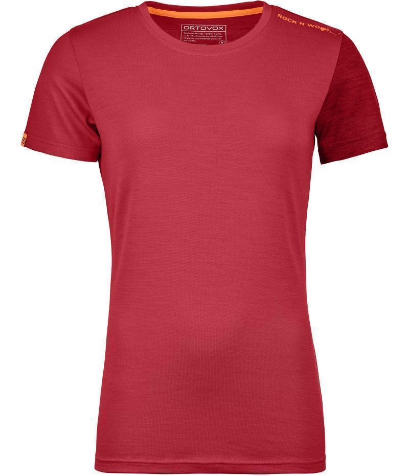 185 Rock`N`Wool SS - Womens - hot coral 1