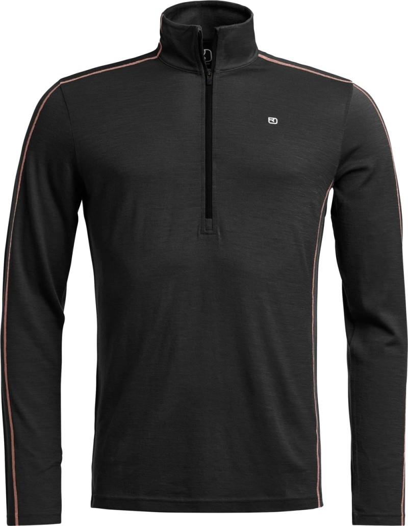 185 Rock`N`Wool Zip Neck - Mens - black raven 1