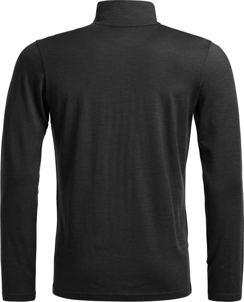 185 Rock`N`Wool Zip Neck - Mens - black raven 1