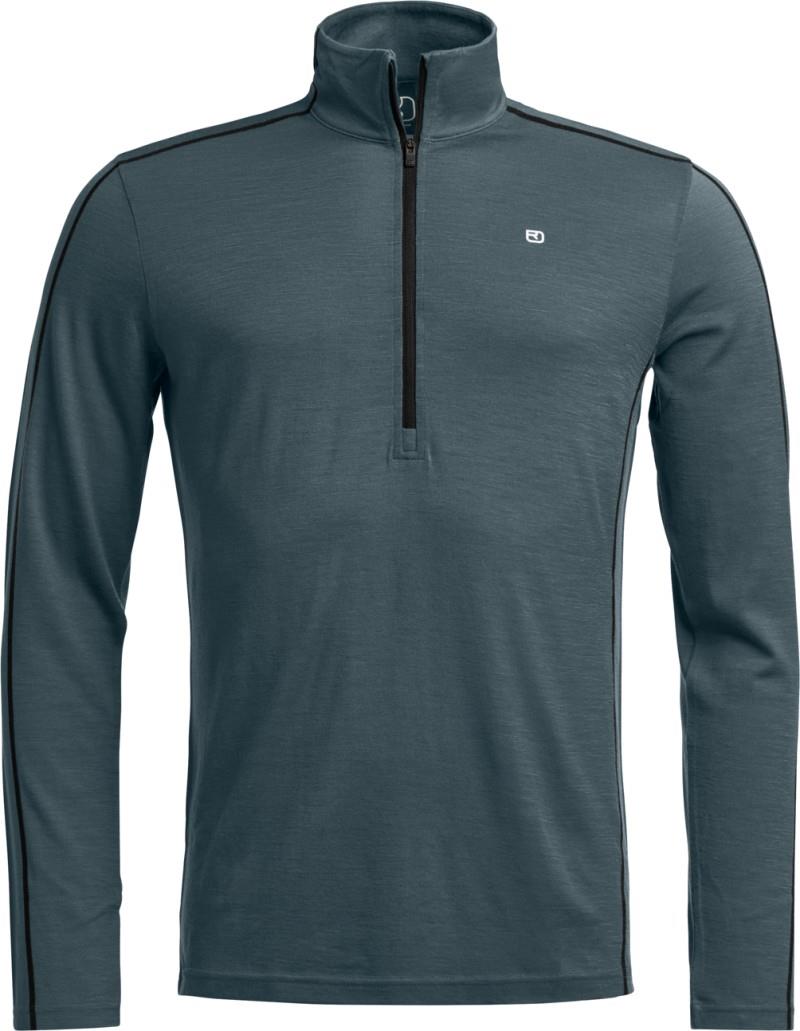 185 Rock`N`Wool Zip Neck - Mens - dark arctic grey 1