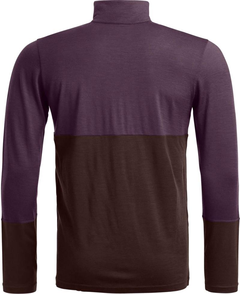 185 Rock`N`Wool Zip Neck - Mens - dark wild berry 1