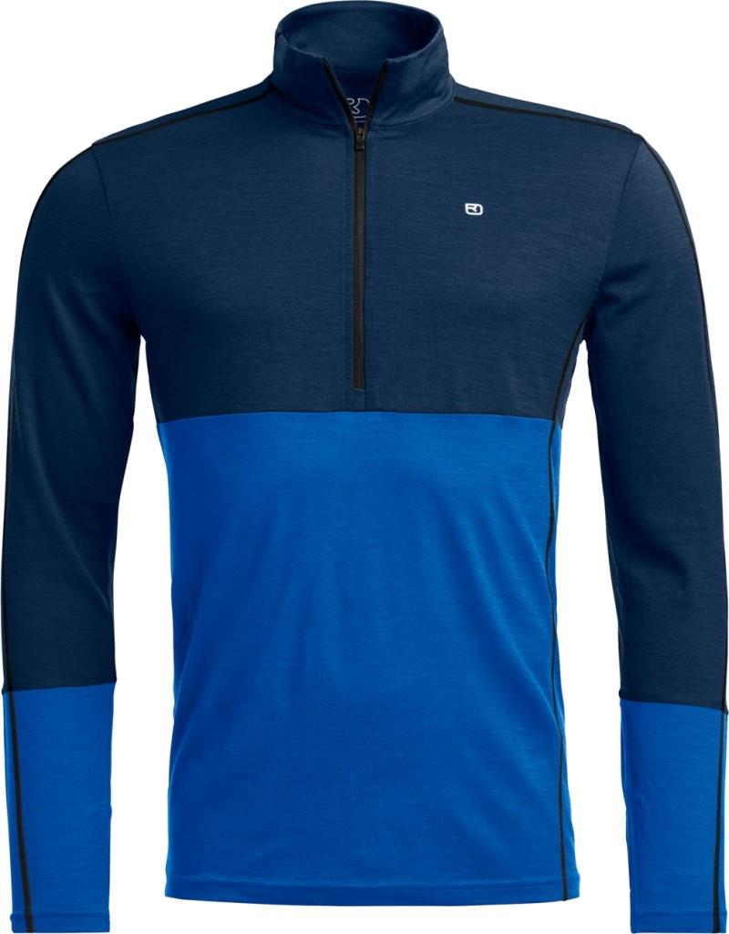 185 Rock`N`Wool Zip Neck - Mens - deep ocean 1