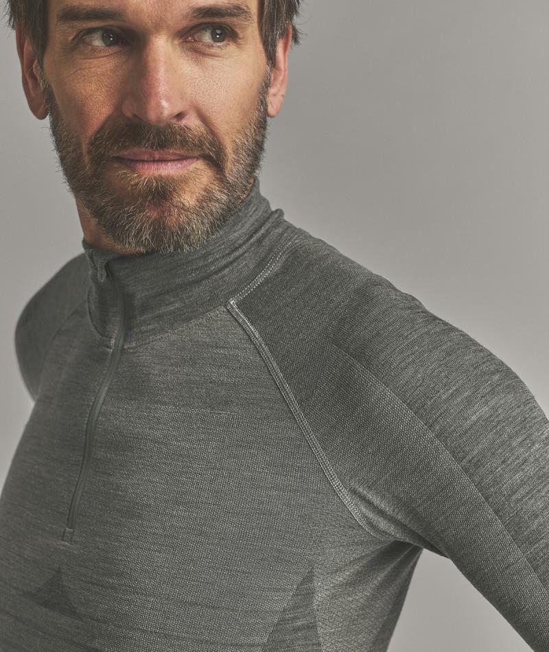 230 Competition Zip Neck - Mens - dark sage 1