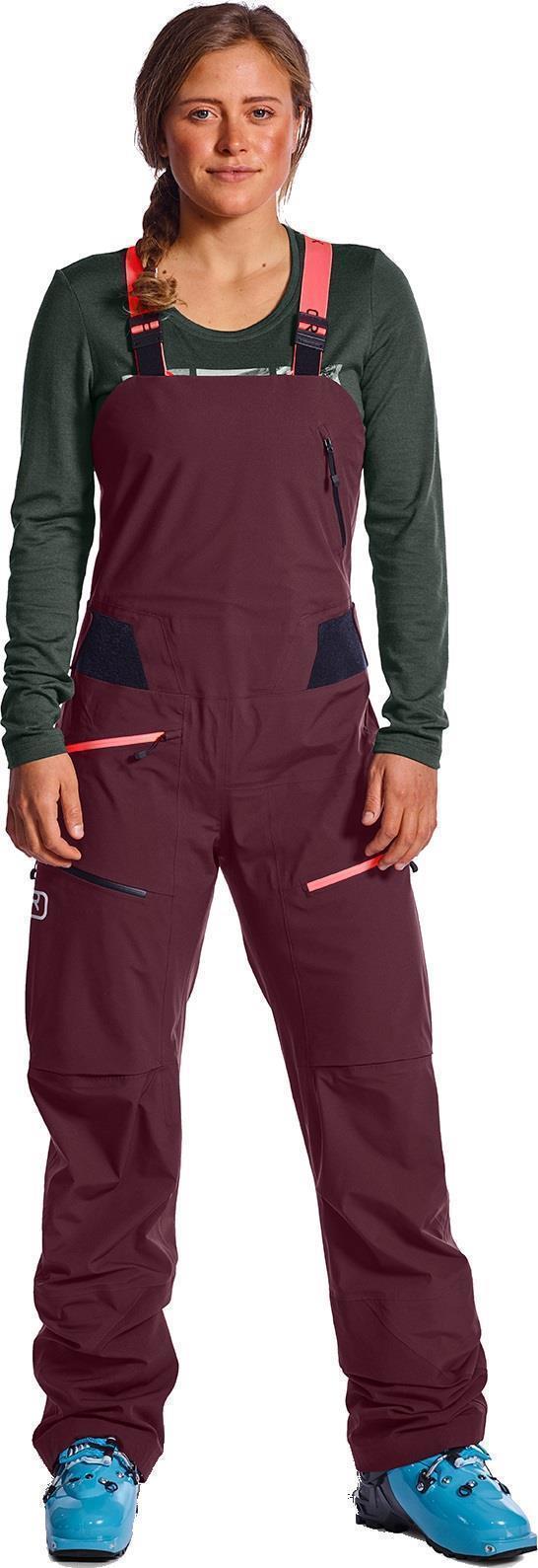 3L Deep Shell Bib Pants - Womens - Dark Wine 3