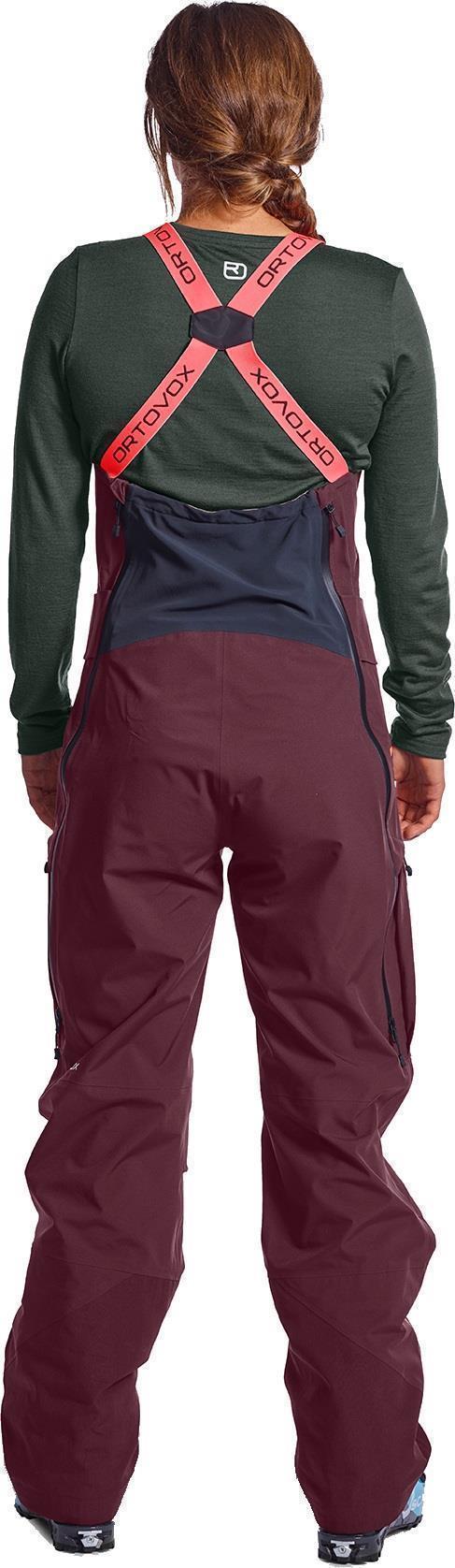3L Deep Shell Bib Pants - Womens - Dark Wine 4