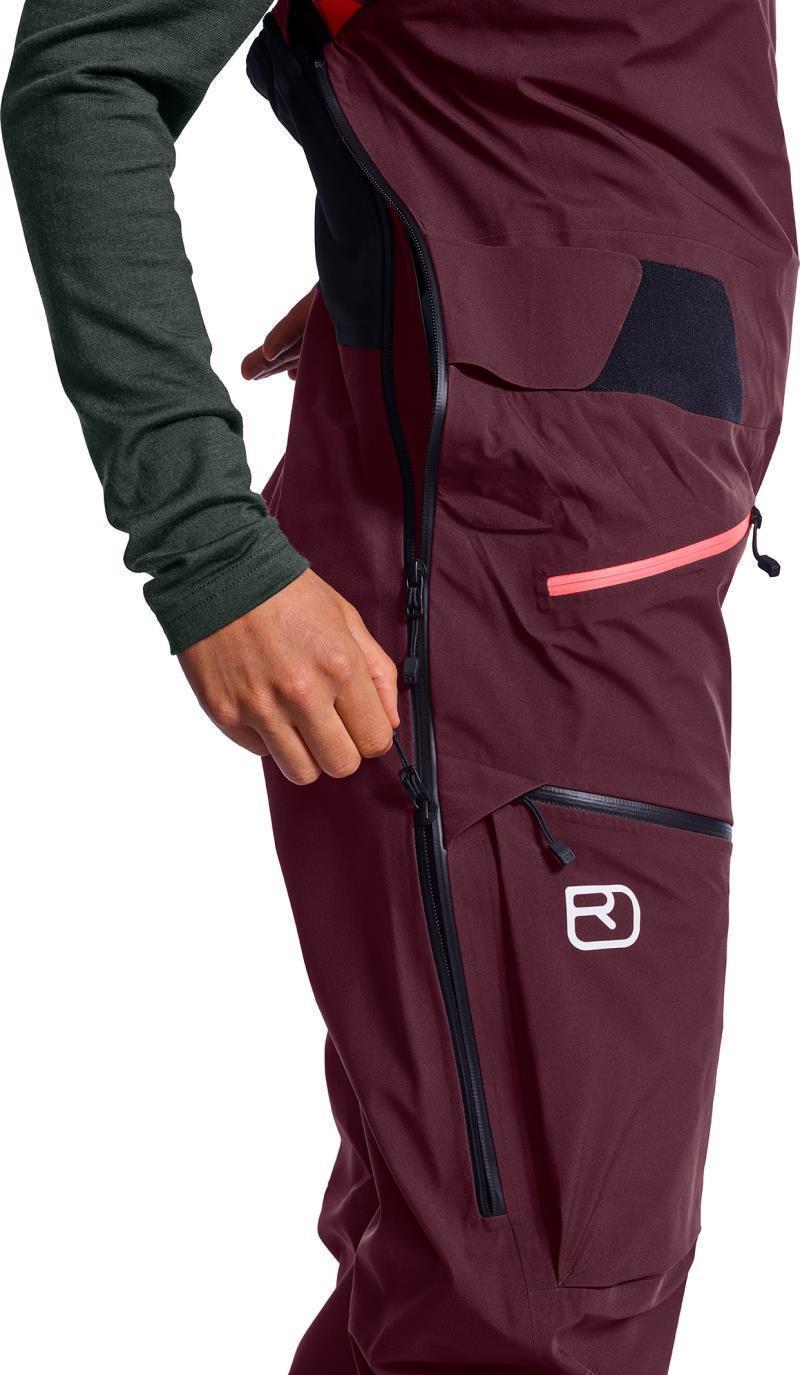 3L Deep Shell Bib Pants - Womens - Dark Wine 5