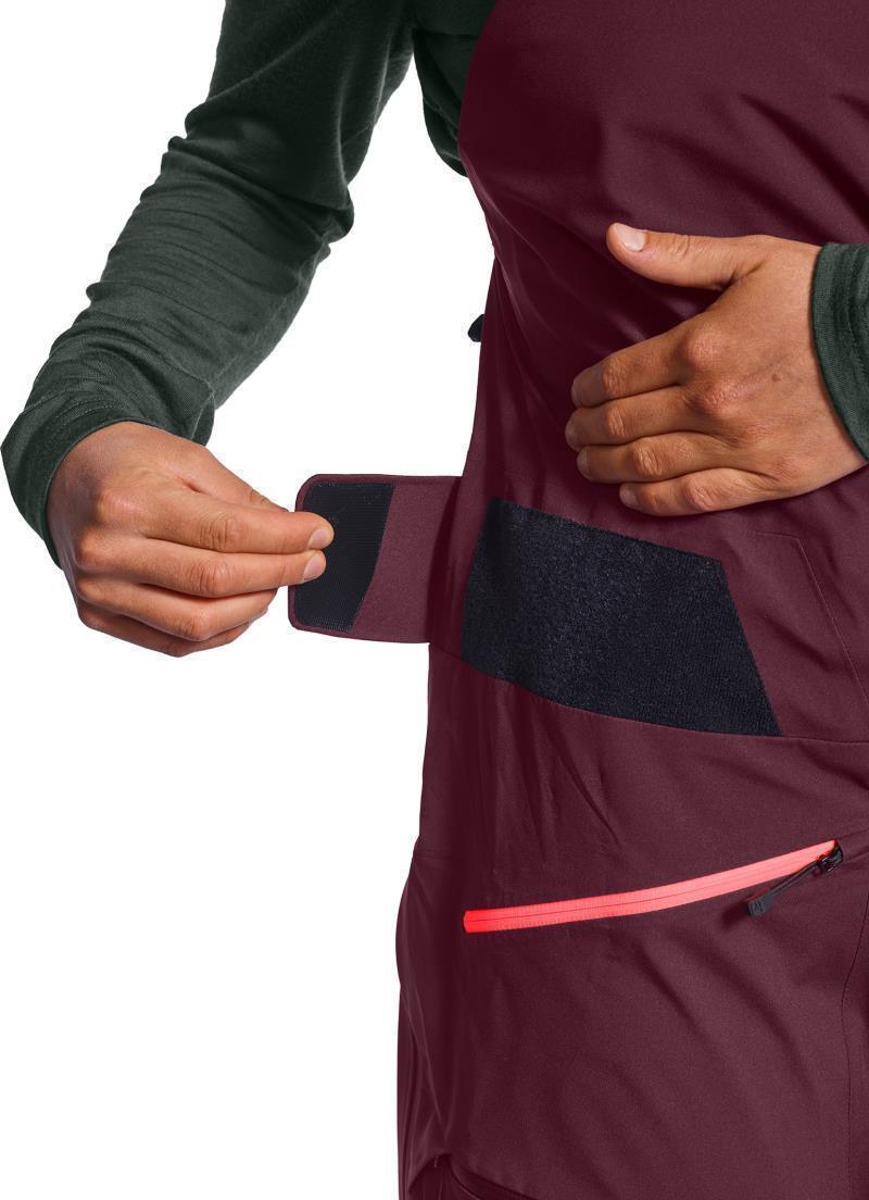 3L Deep Shell Bib Pants - Womens - Dark Wine 7