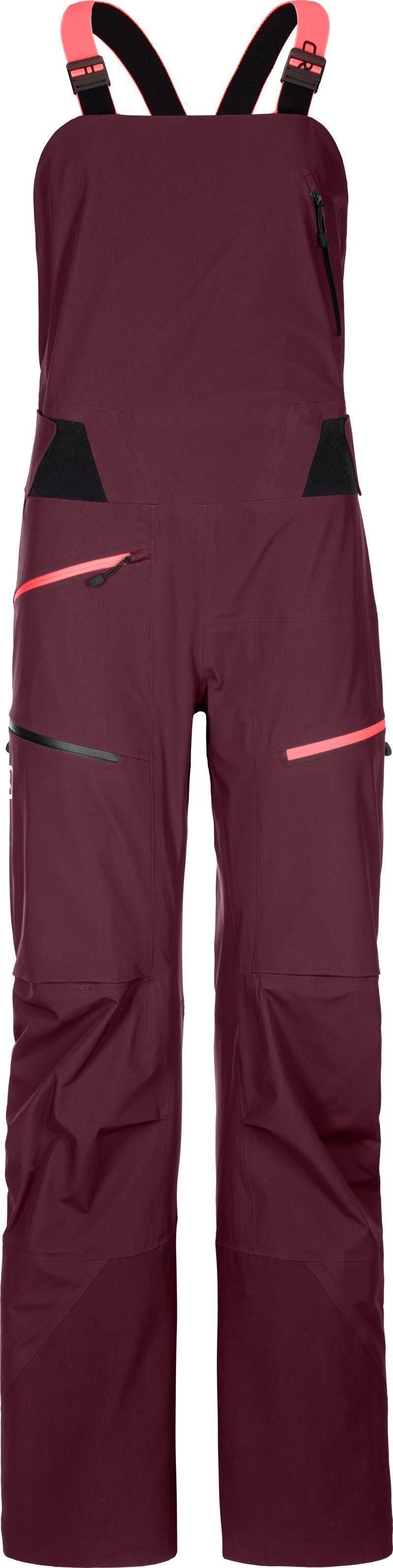 3L Deep Shell Bib Pants - Womens - Dark Wine 1