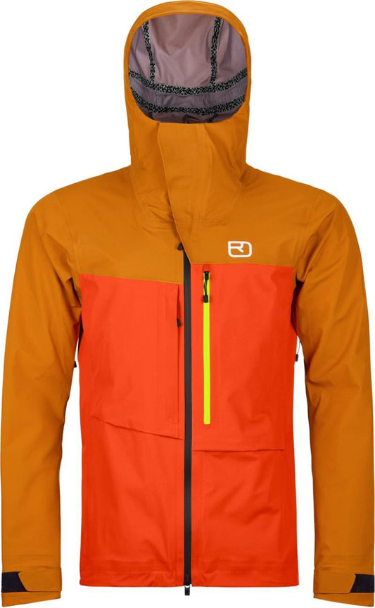 3L Ravine Shell Jacket - Mens - Hot Orange 1