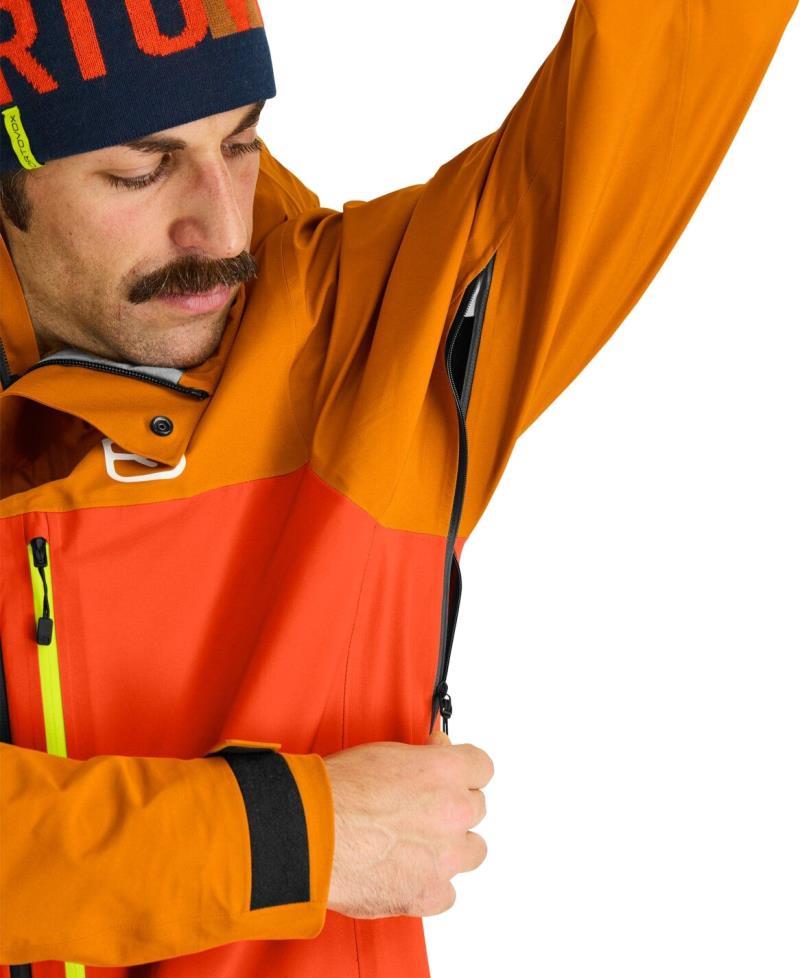 3L Ravine Shell Jacket - Mens - Hot Orange 6