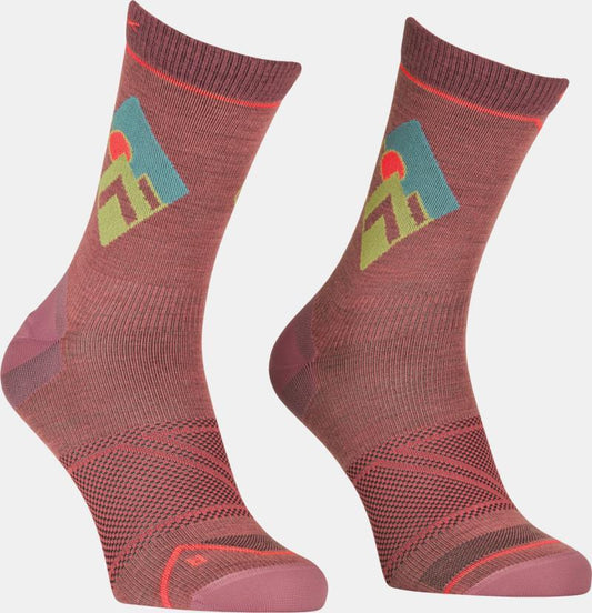 Alpine Light Comp Mid Socks - Womens - wild rose 1