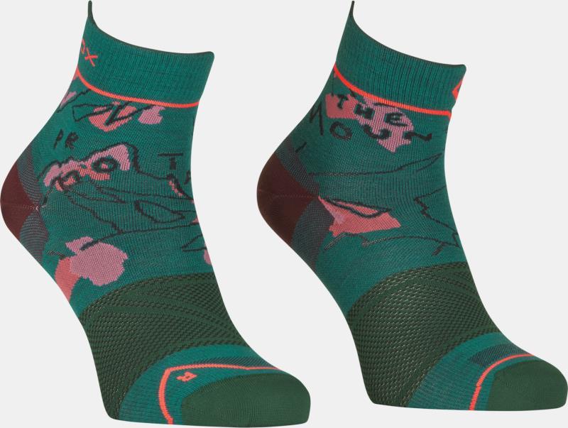 Alpine Light Quarter Socks - Womens - ice waterfall 1