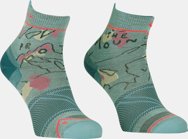 Alpine Light Quarter Socks - Womens - pacific green 1