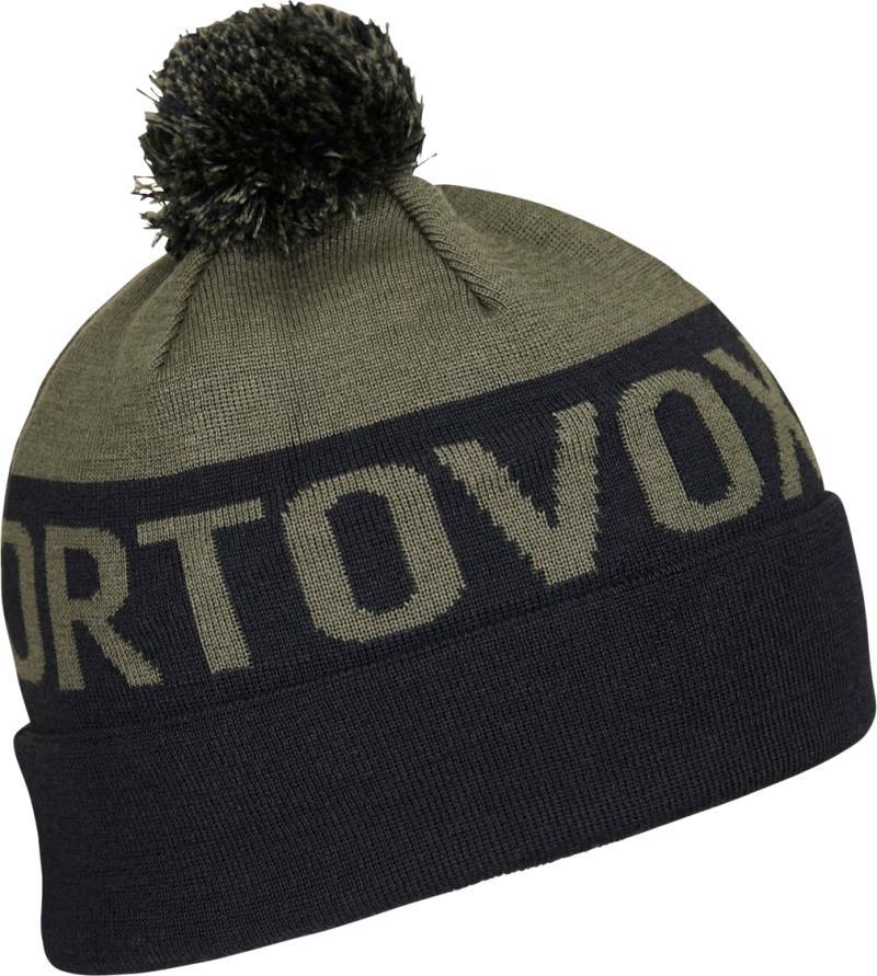 Bobble Knit Beanie - Dark Wild Herbs 1