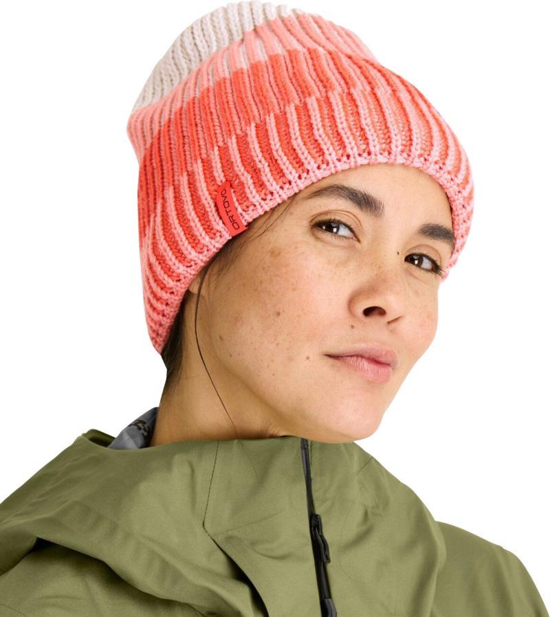 Deep Knit Beanie - Coral 2