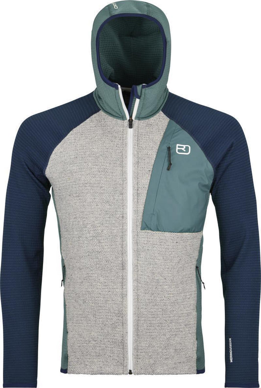 Fleece GP Classic Knit Hoody - Mens - Arctic Grey 1