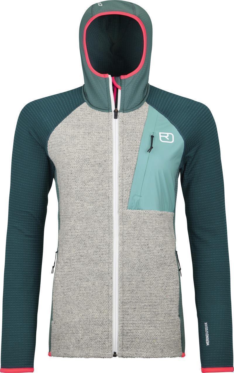 Fleece GP Classic Knit Hoody - Womens - Arctic Grey 1