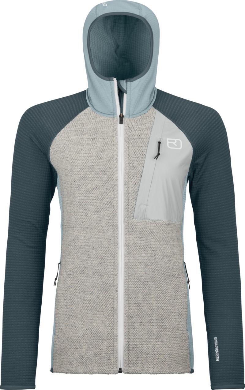 Fleece GP Classic Knit Hoody - Womens - glacier grey 1