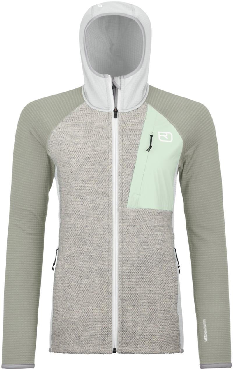 Fleece GP Classic Knit Hoody - Womens - grey ice 1