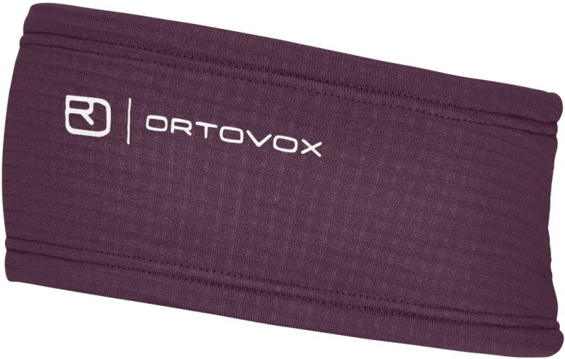 Fleece Grid Headband - dark wild berry 1