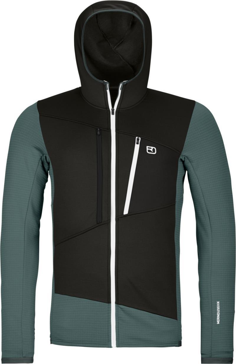 Fleece Grid Hoody - Mens - Dark Arctic Grey 1