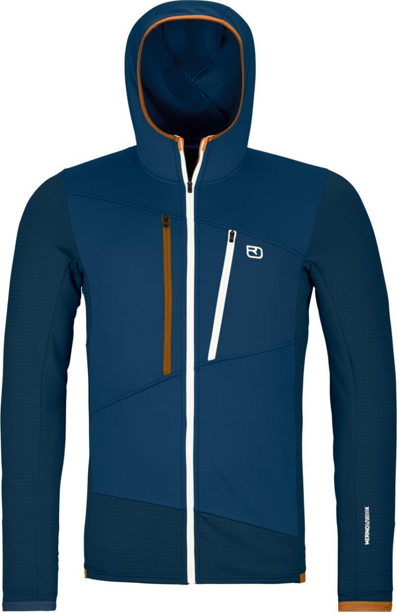 Fleece Grid Hoody - Mens - Deep Ocean 1