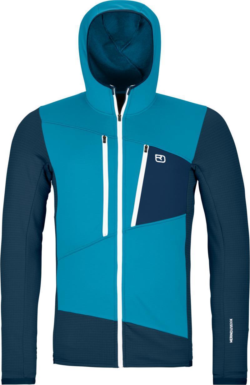 Fleece Grid Hoody - Mens - Mountain Blue 1