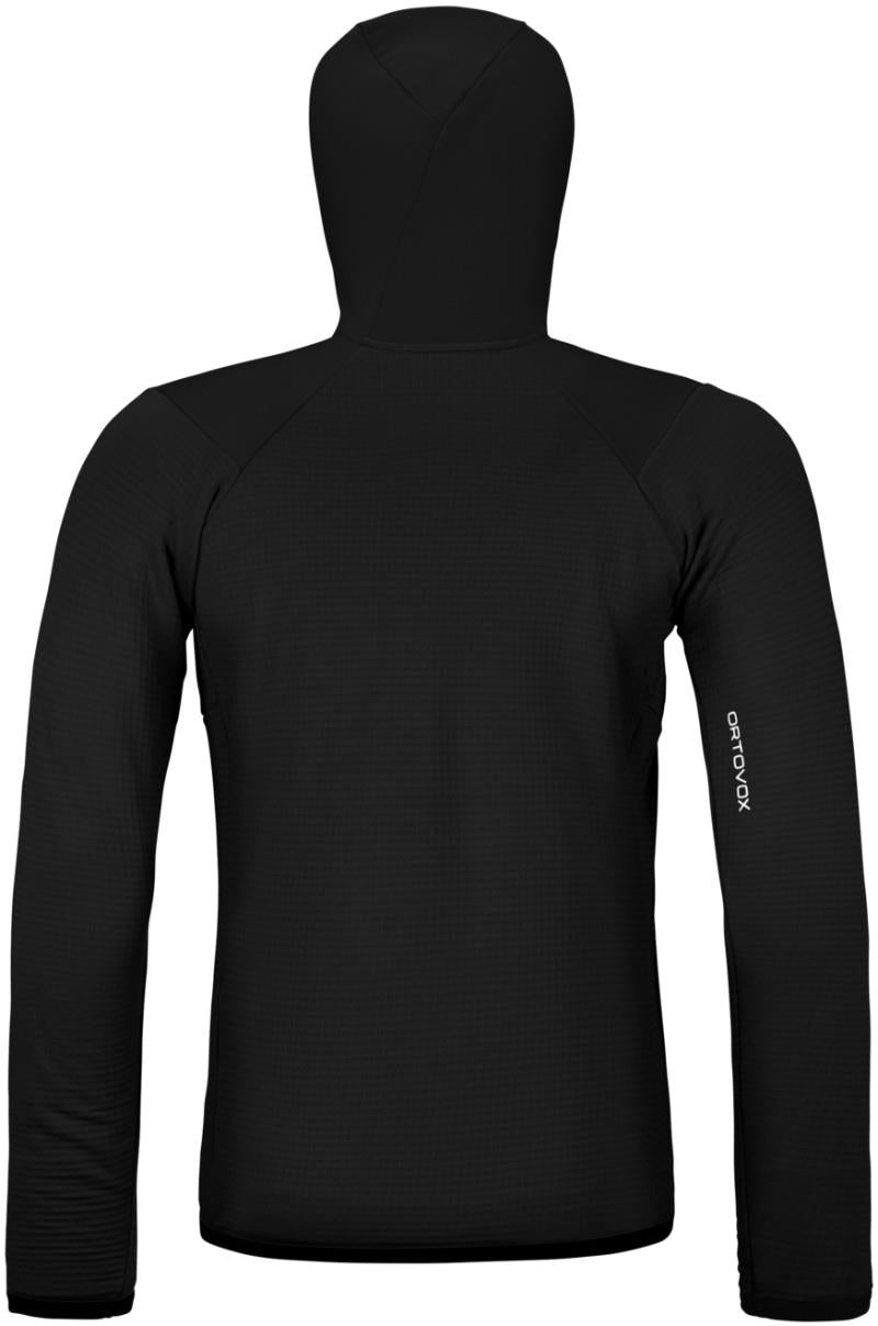 Fleece Grid Hoody - Mens - black raven 1