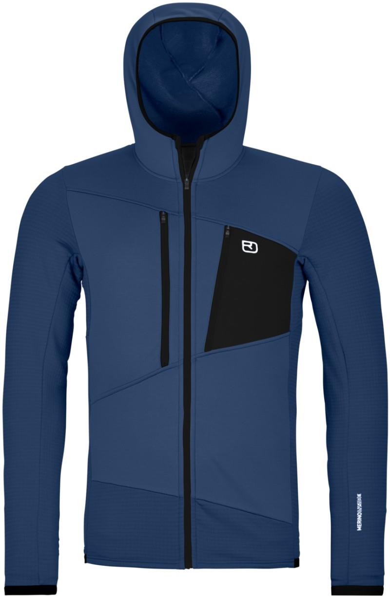 Fleece Grid Hoody - Mens - blue nunatak 1