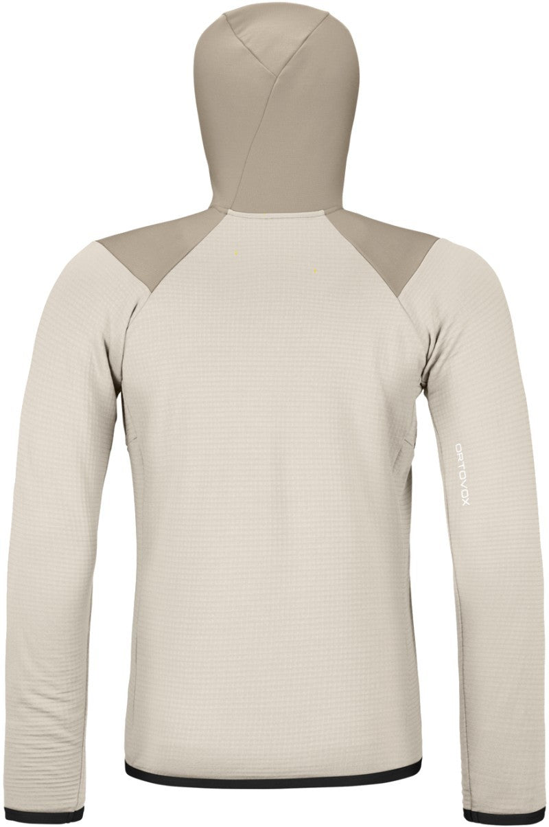 Fleece Grid Hoody - Mens - white chalk 1