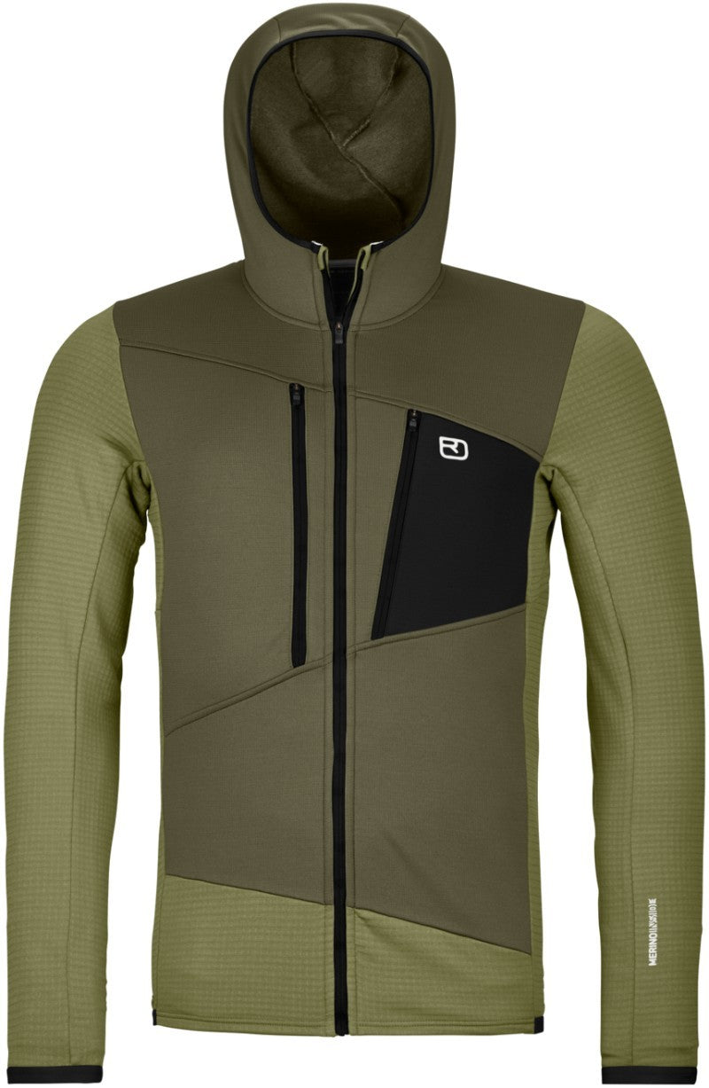 Fleece Grid Hoody - Mens - wild herbs 1